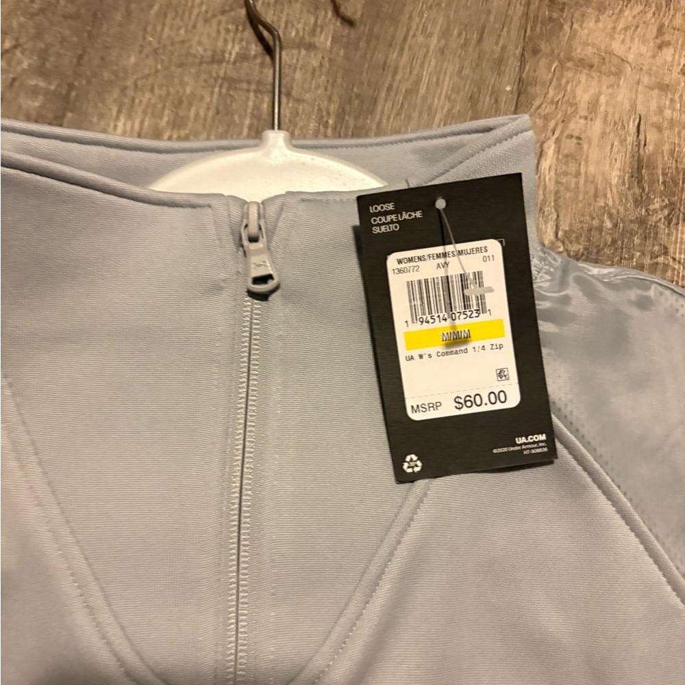 Under Armour Women's Gray Quarter-Zip Top - Picture 3 of 4